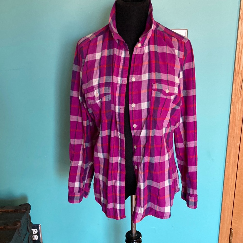 Old Navy PLAID soft flannel shirt vintage